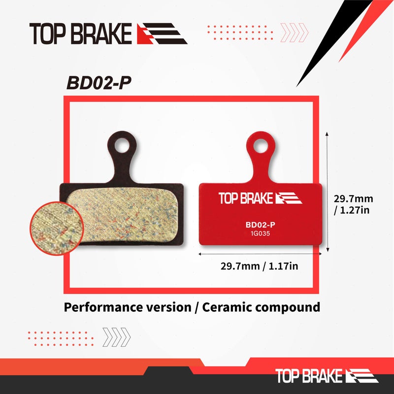 Top Brake وسادات فرامل قرص الفرامل العلوية لشيمانو XTR M9000/9020/985/988/987، Deore XT M785/M615/8100/M6000/6100/8000 حامل مسطح، Alfine S700 / S7000 SLX M7000/M666/M675، Road CX75 - Image 4